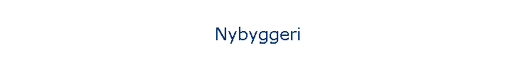 Nybyggeri
